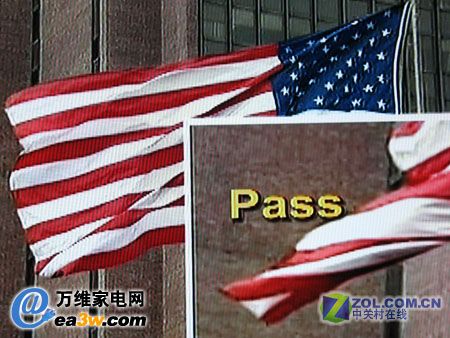 明基 VA421液晶電視HQV主觀測(cè)試參考圖片-國(guó)旗