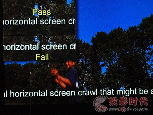 海信TLM47V88GP藍(lán)媒液晶電視3:2電影轉(zhuǎn)換、抗鋸齒和抗噪點測試